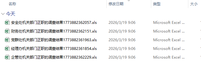 下载单位分表后得到的压缩文件和解压后的文件列表