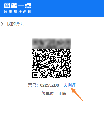 系统返回给评委的票号信息，显示分配的票号
