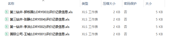 打包下载的评价记录压缩文件