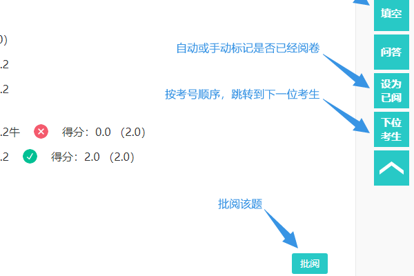 老师人工批阅主观题以确保评分准确性