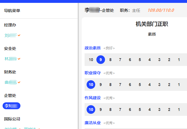互评打分怎么设计更规范为机关部门正职评分