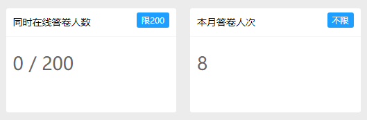 每月最多答卷人次非会员与会员的限制对比